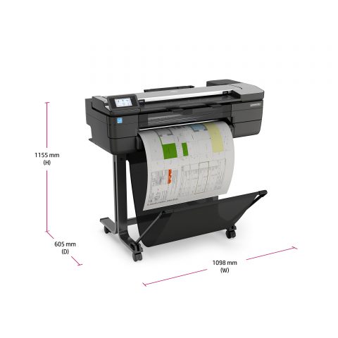 HP Designjet T830 24" MFP Single Roll w 24" color scanner