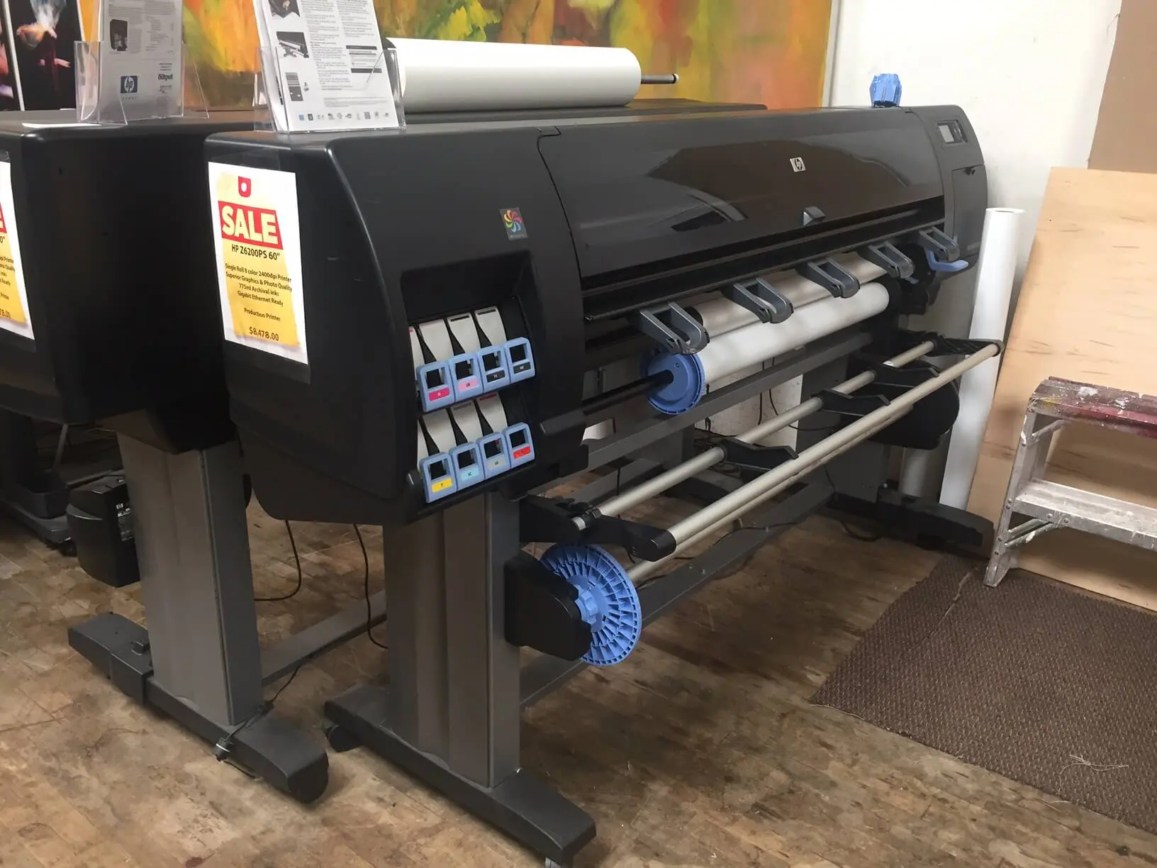 a big printing machine by Plotter Pros